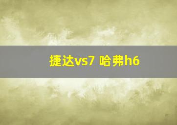 捷达vs7 哈弗h6